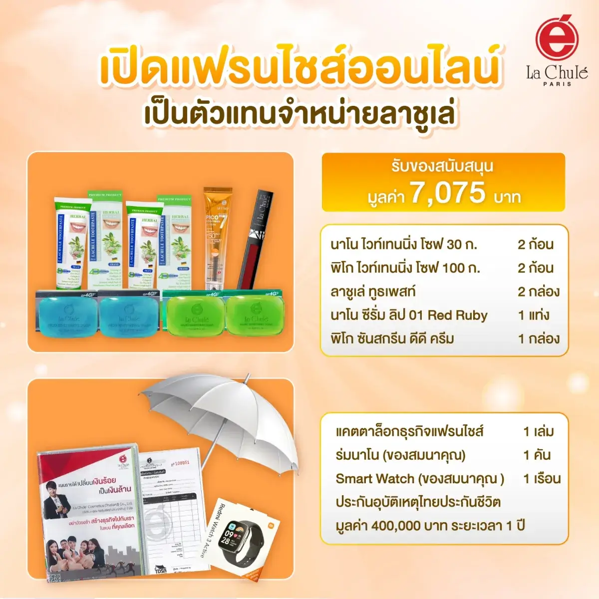 ร่วมลงทุนธุรกิจแฟรนไชส์ออนไลน์ เดือนมีนาคม 2568