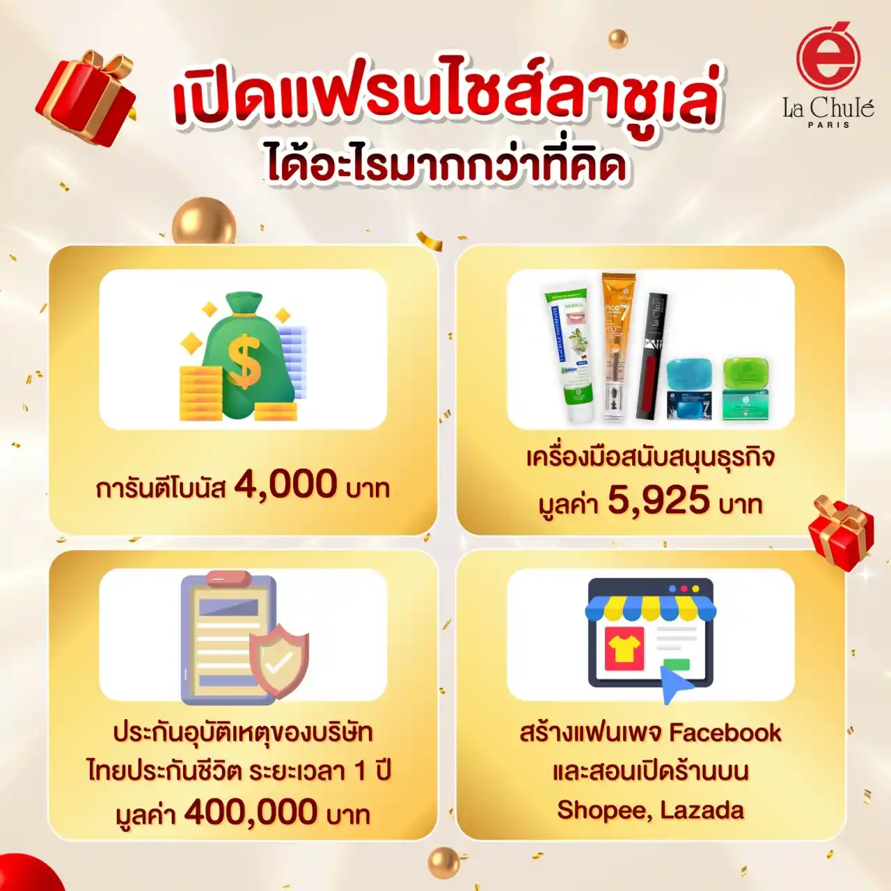 ร่วมลงทุนธุรกิจแฟรนไชส์ออนไลน์ เดือนกรกฏาคม 2568